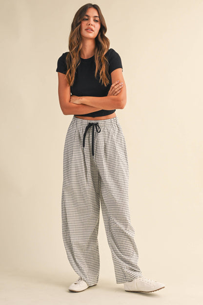 Lauren Checkered Baggy Pants