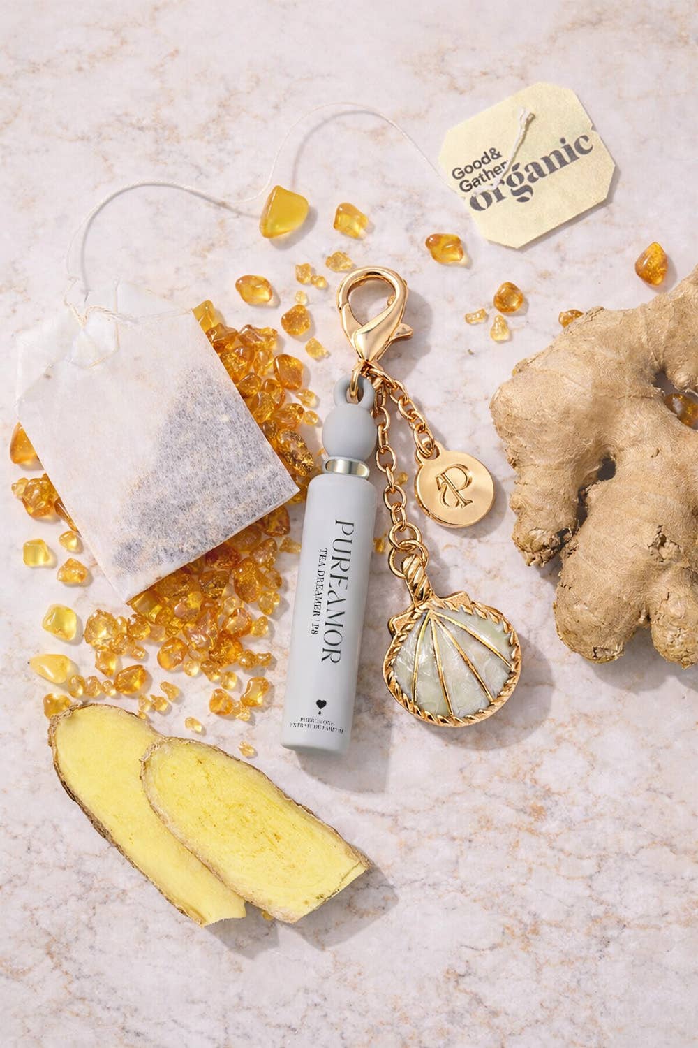 Tea Dreamer | Pheromone Perfume Oil Keychain - 2ml Mini