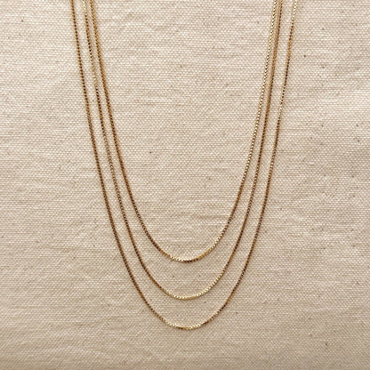 Lana Box Chain Necklace | Waterproof Jewelry
