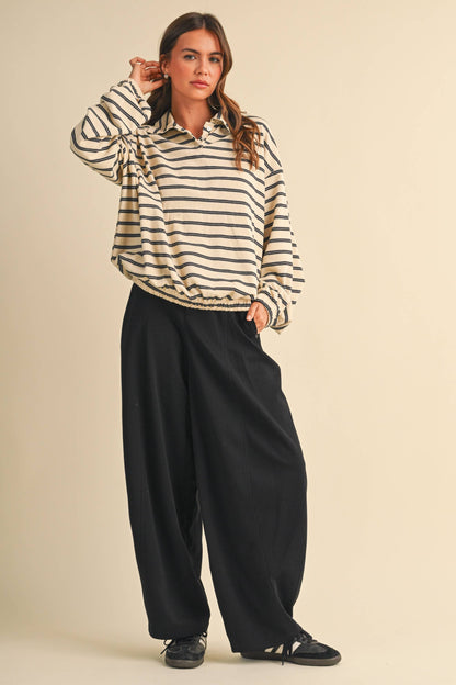 Jenna Sweatpant Barrel Trousers
