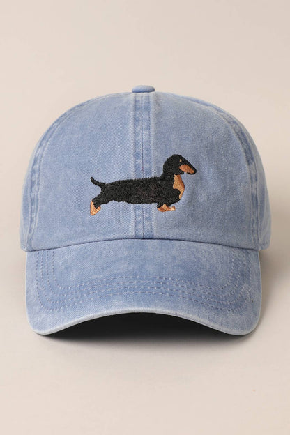 Dachshund Embroidered Cap