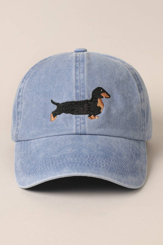 Dachshund Embroidered Cap