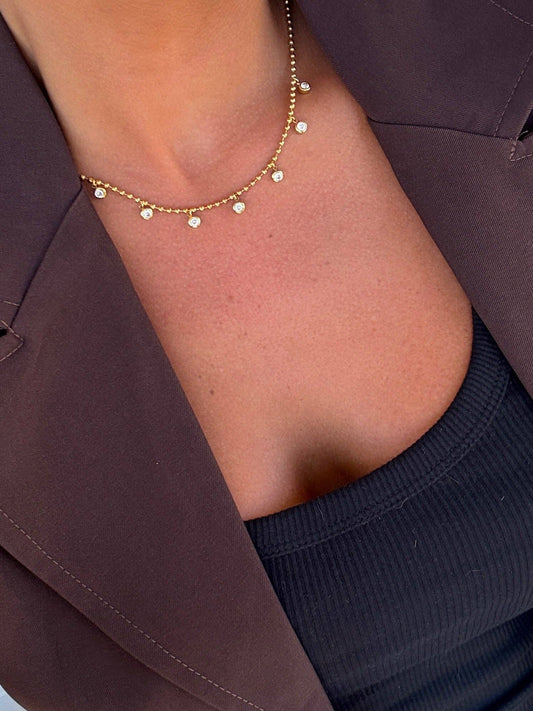 Bree Rhinestone Necklace | Waterproof Jewelry