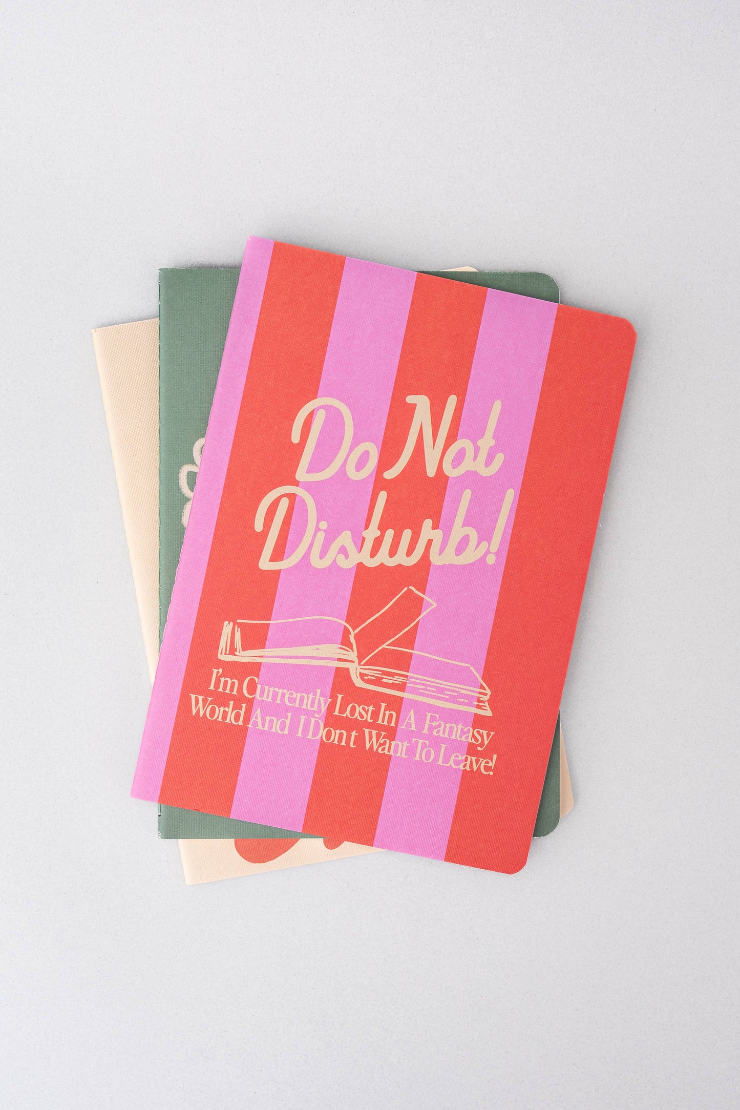 Pastries and Books Rough Draft Notebook Set