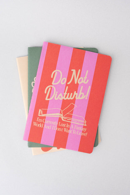 Pastries and Books Rough Draft Notebook Set