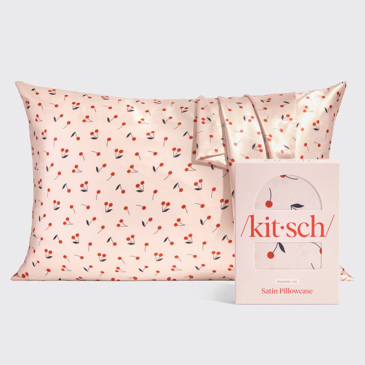 Cherry Satin Pillowcase | KITSCH