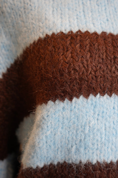 Noah Balloon Sleeve Stripe Sweater