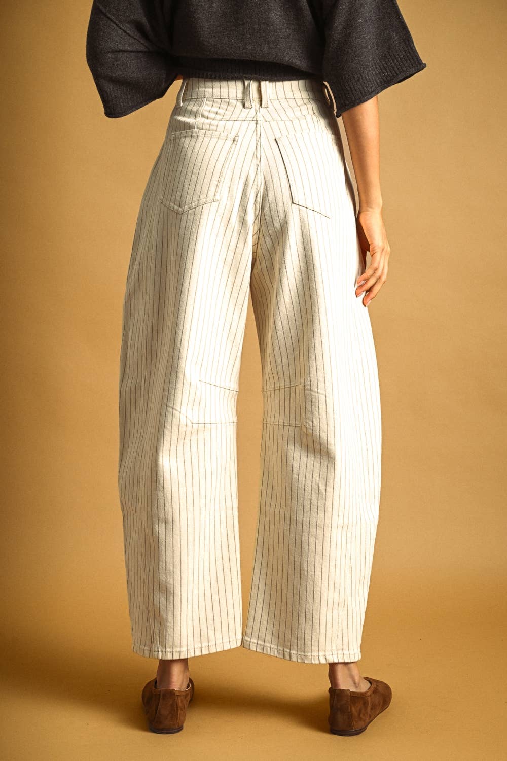 Penny Pin Stripe Barrel Pants