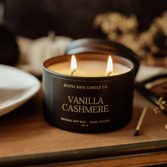 Rustic Rays Soy Candle - 12 oz Double Wick