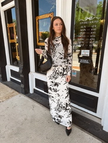 Mia Velvet Mesh Maxi Skirt