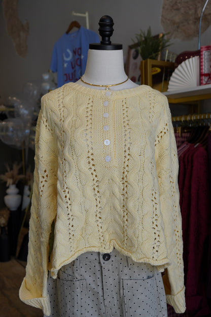 Lillie Cable Knit Sweater Top