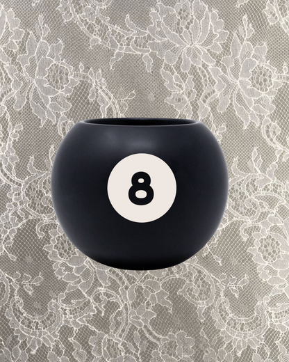 8-Ball Ceramic Vase