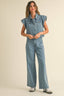 Jenna Striped Denim Pants