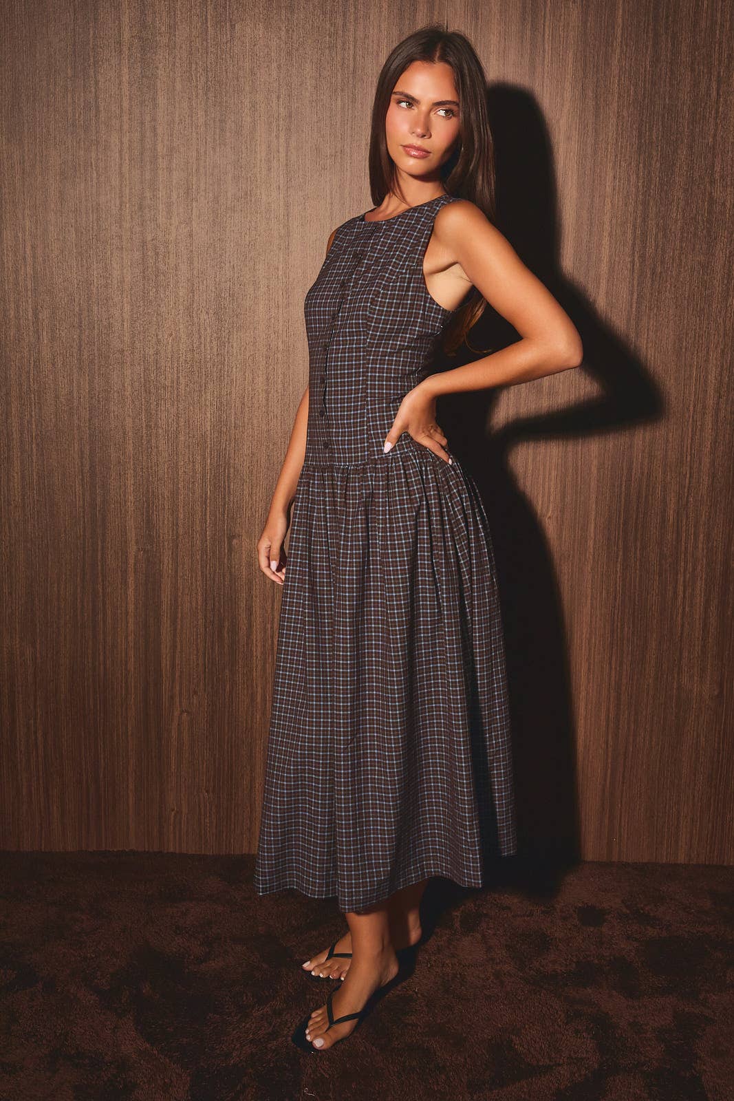 Meg Button Down Midi Dress
