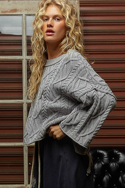 Sadie Cable Knit Short Sleeve