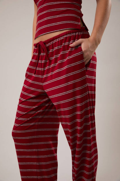 Avery Stripe Wide Leg Pant