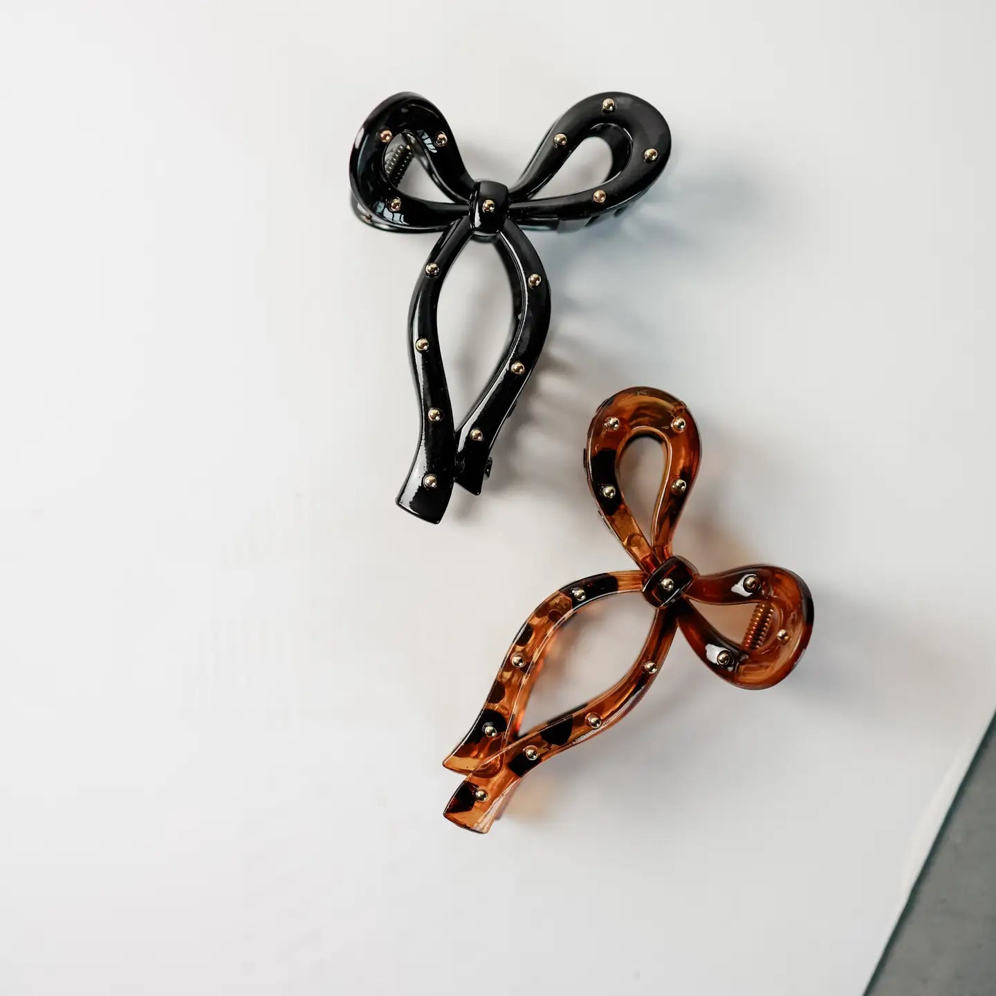 The Studded Bow Clip