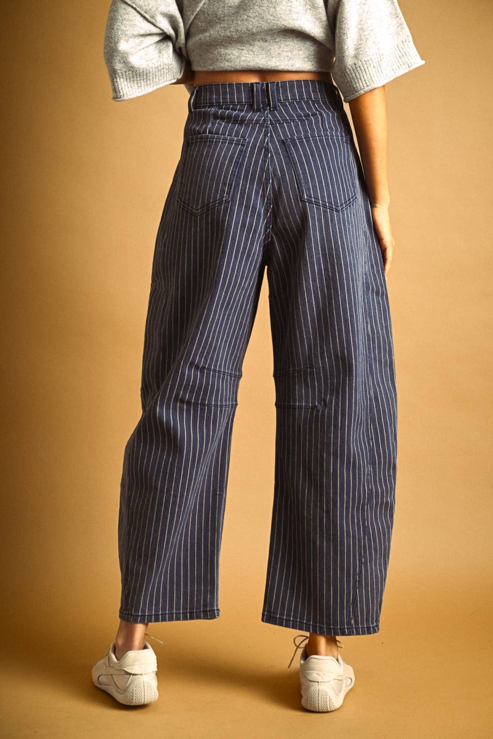 Penny Pin Stripe Barrel Pants