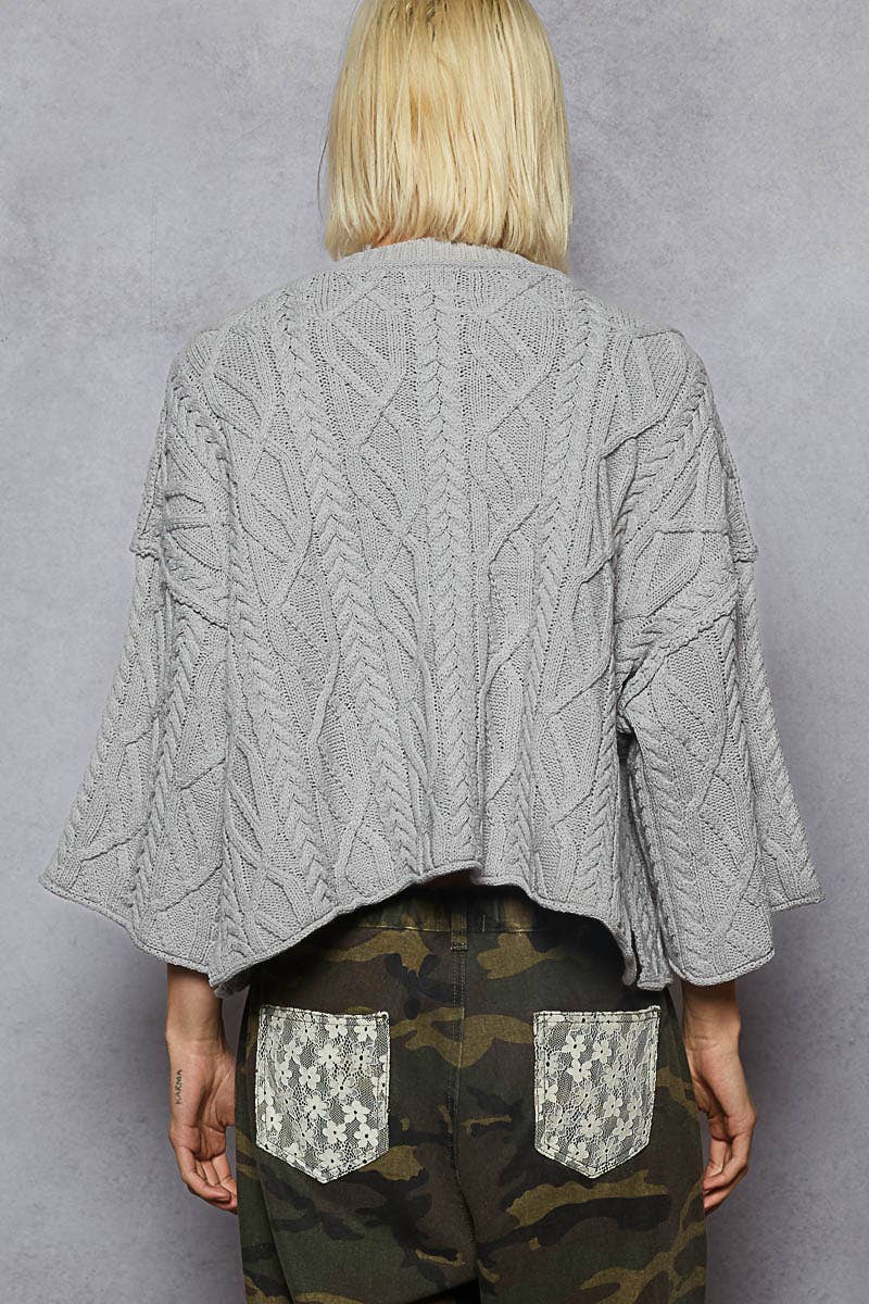 Sadie Cable Knit Short Sleeve
