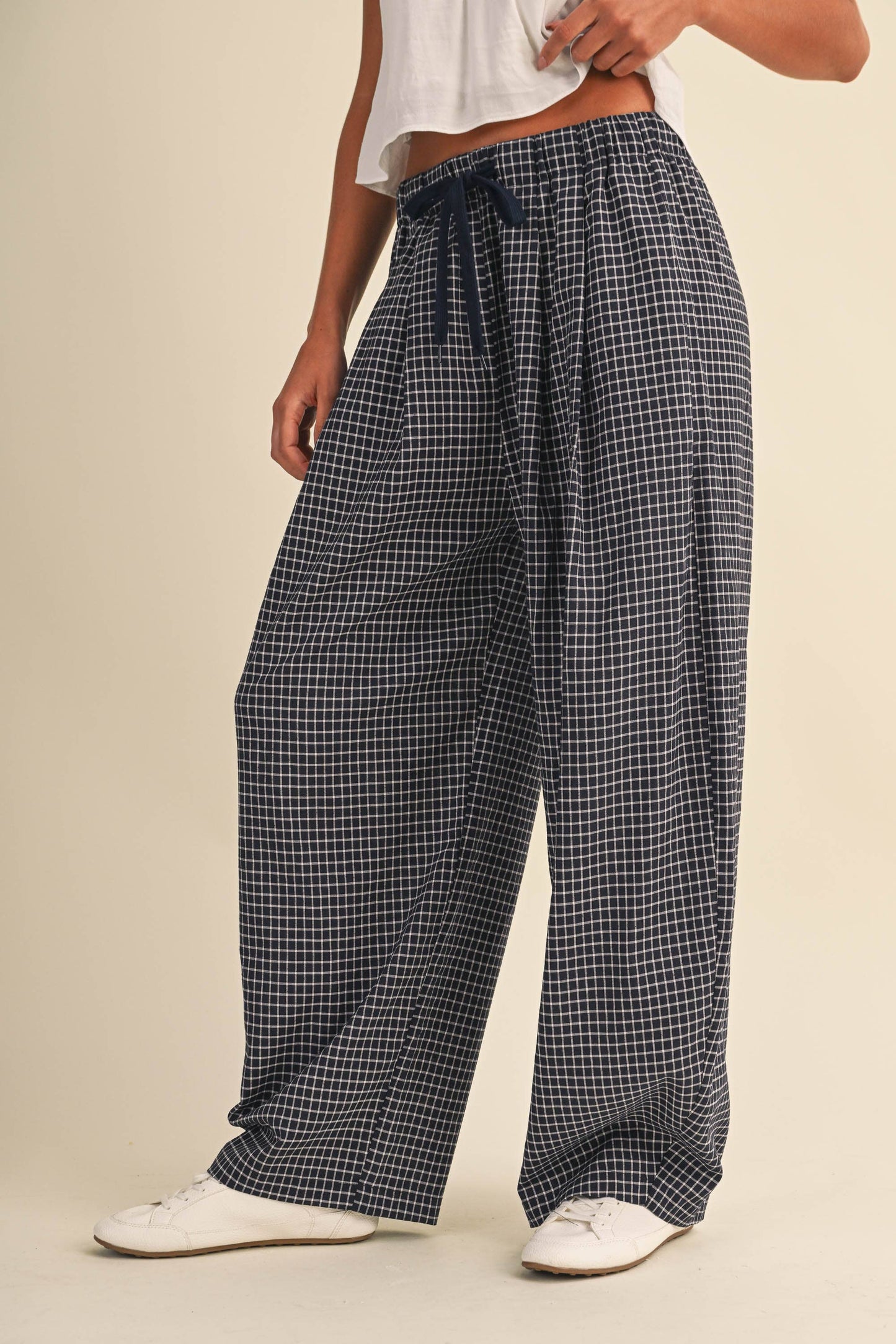 Lauren Checkered Baggy Pants