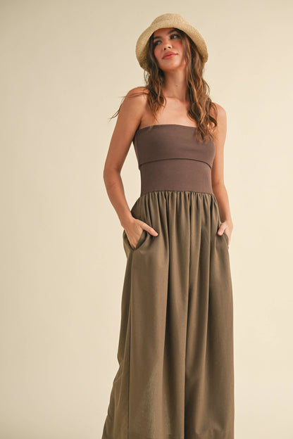 Lea Strapless Maxi Dress