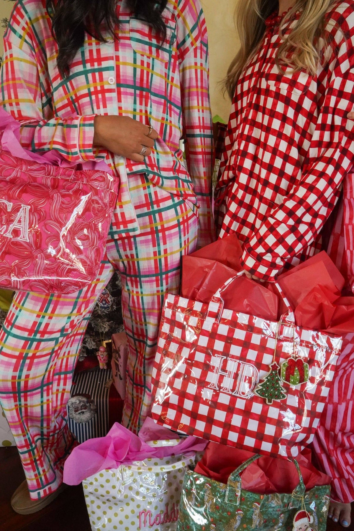 Red Gingham Pajama Set