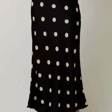 Nina Polka Dot Maxi Skirt