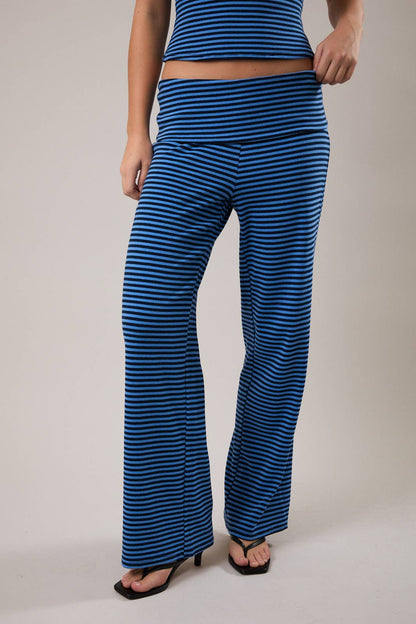 Bonnie Stripe Foldover Pants