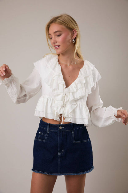 Vienna Ruffle Blouse
