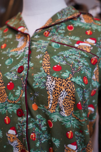 Christmas Cheetah Pajama Set