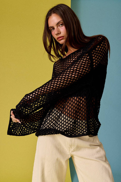 Reese Loose Fit Cover Up Long Sleeve