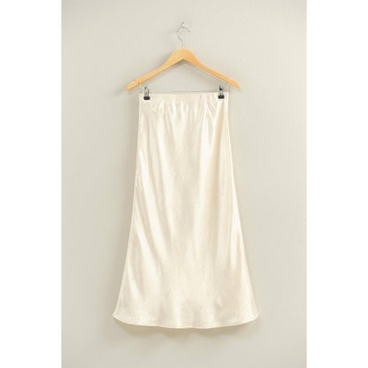Dana Satin Midi Skirt
