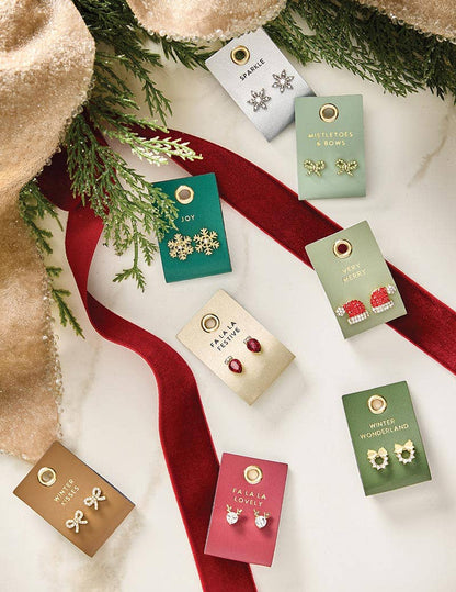 Holiday Stud Love Earrings