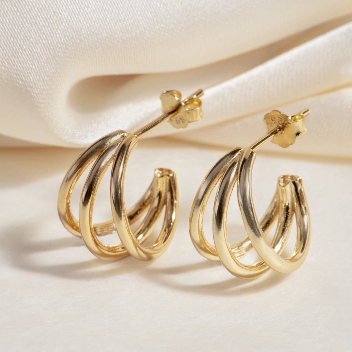 Selena Semi Hoops | Waterproof Jewelry