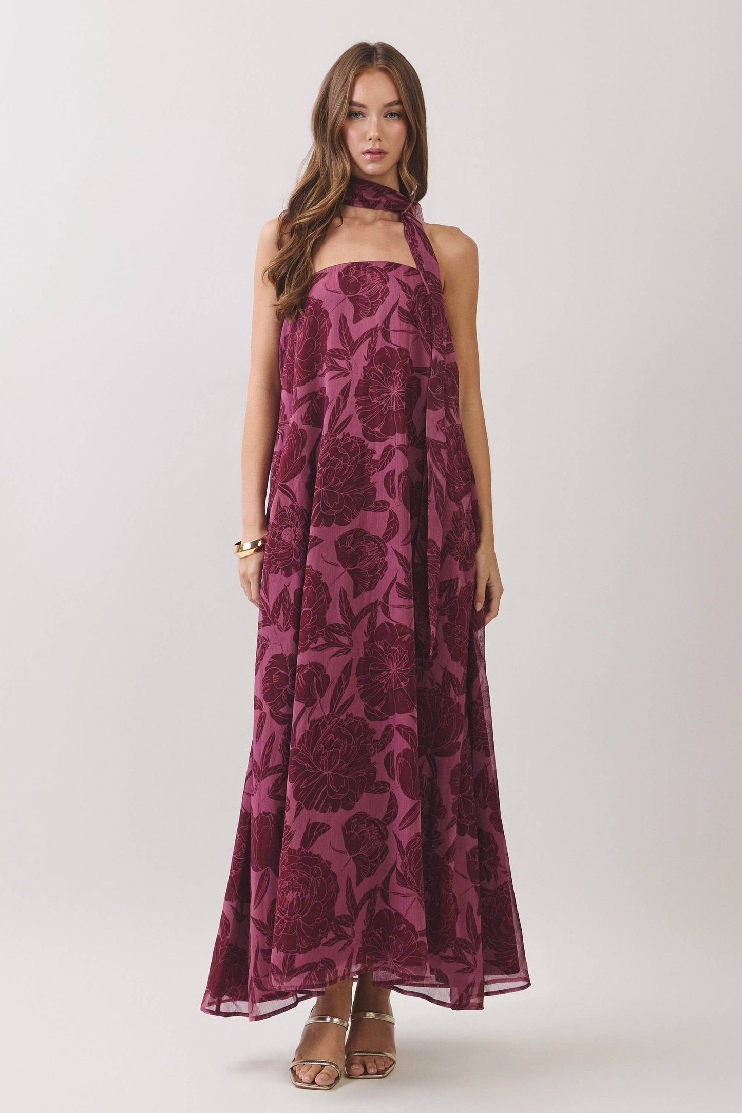 Diana Scarf Maxi Dress