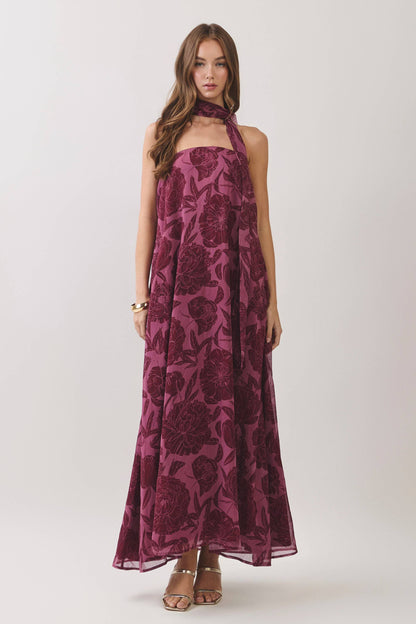 Diana Scarf Maxi Dress