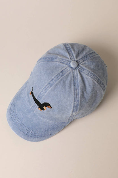 Dachshund Embroidered Cap