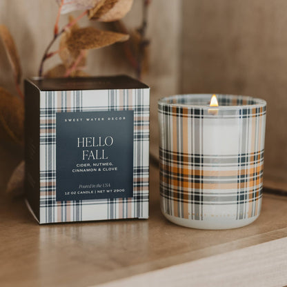 Hello Fall | 12 oz Boxed Soy Candle