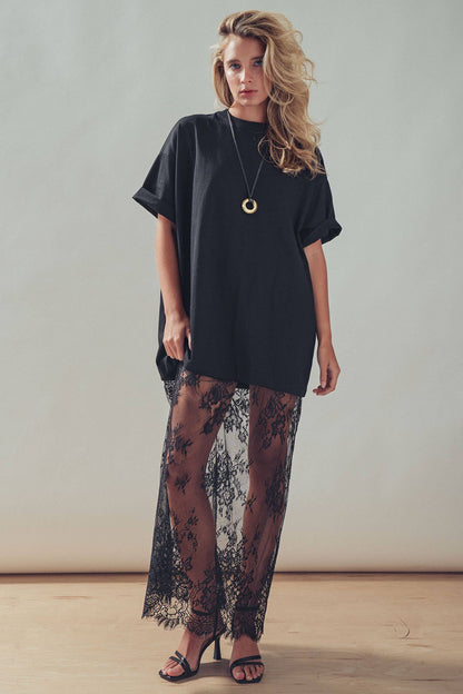 Stevie T-Shirt and Lace Dress