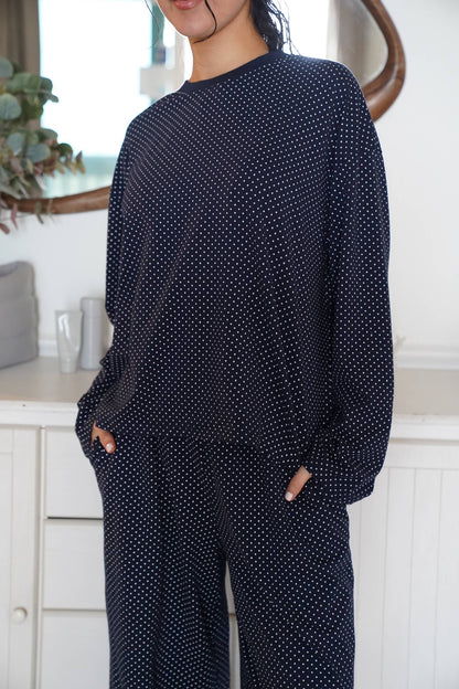 Penny Long Sleeve Polka Dot Top