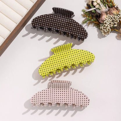 Millie Polka Dot Claw