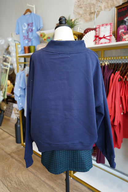 Après Oversized Mock Neck Sweatshirt
