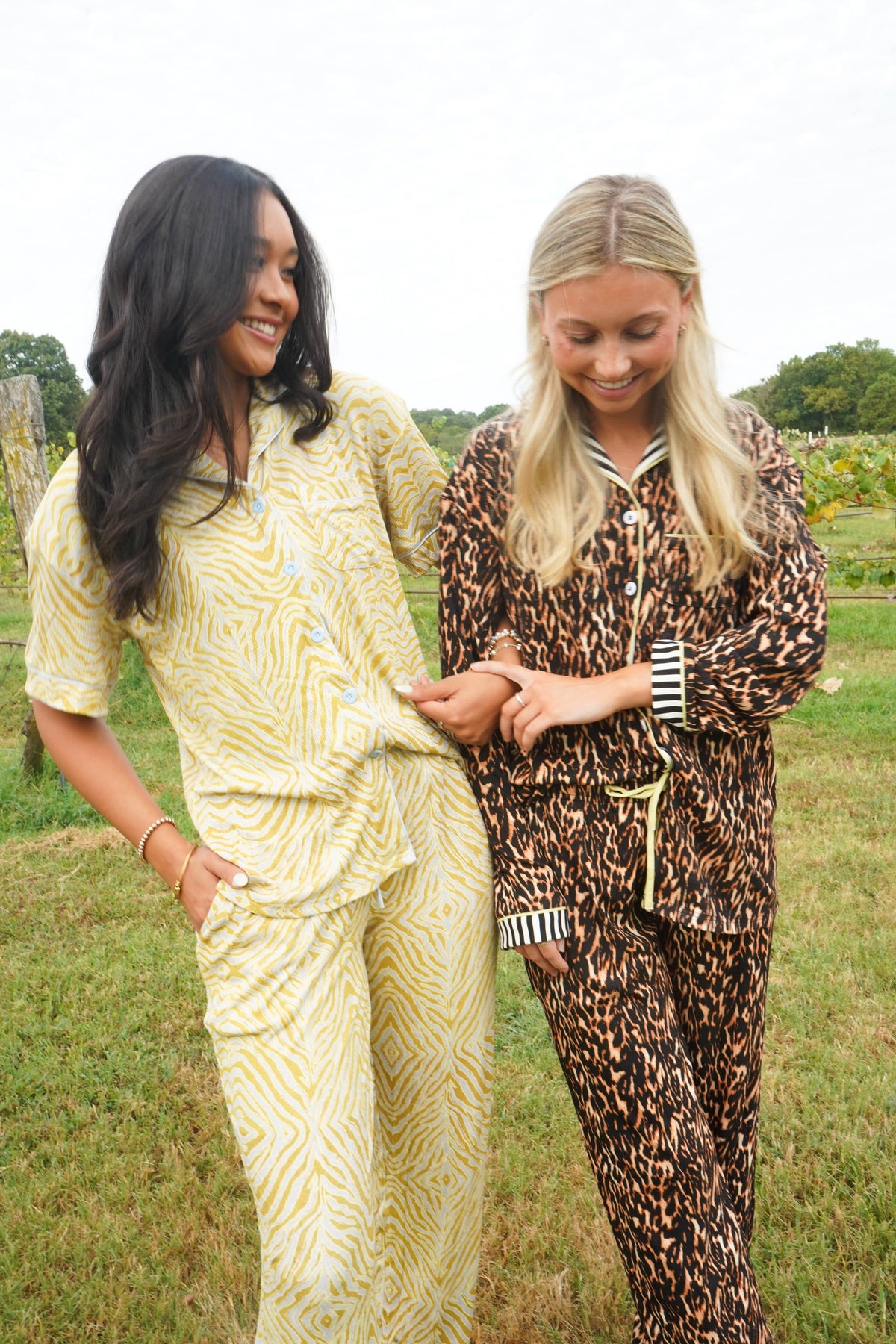 Chartreuse Zebra | Pajama Set
