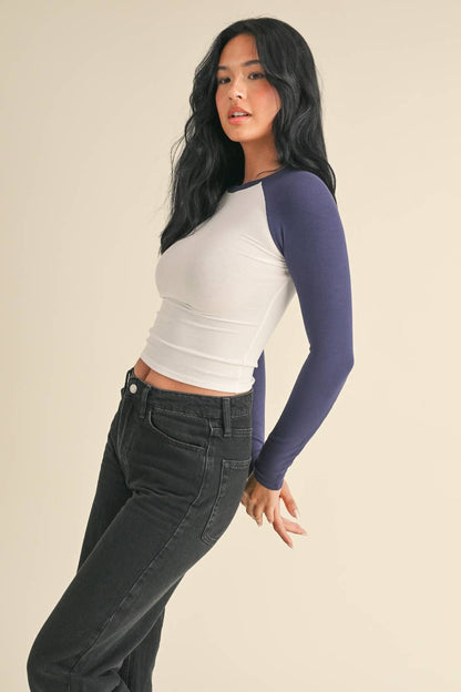 Britt Raglan Long Sleeve Tee