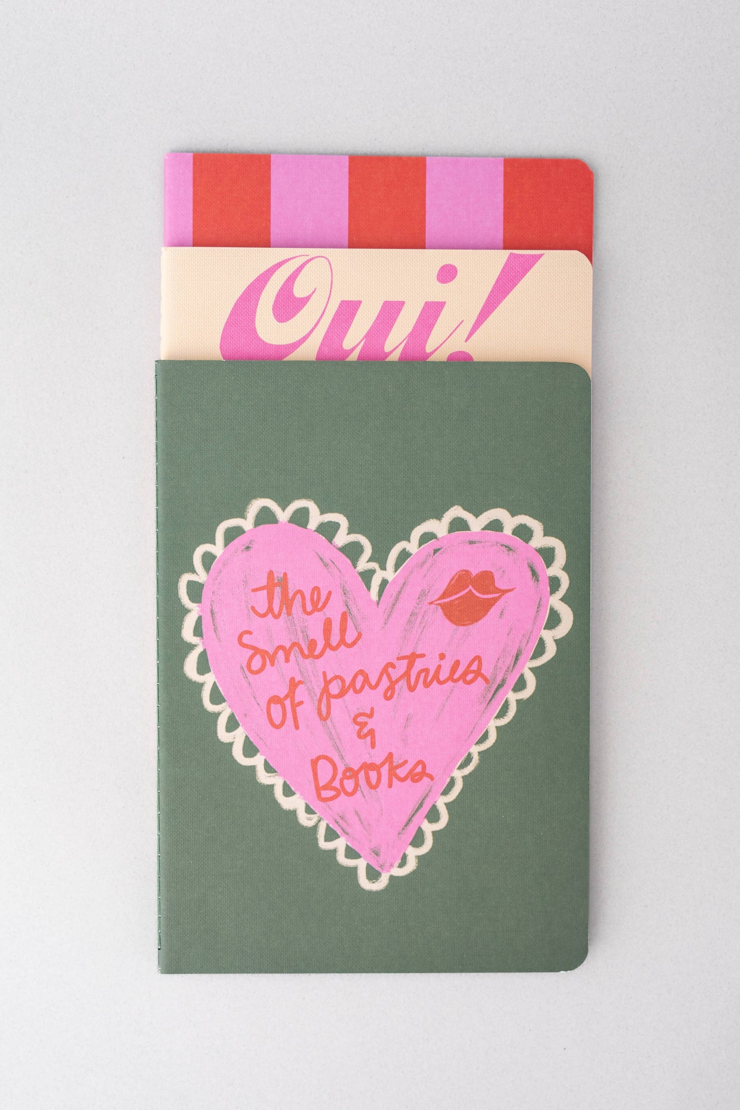 Pastries and Books Rough Draft Notebook Set