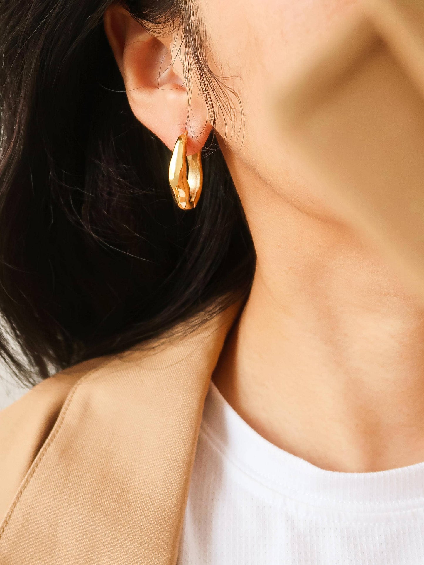 Darcy Hoop Earring | Waterproof Jewelry