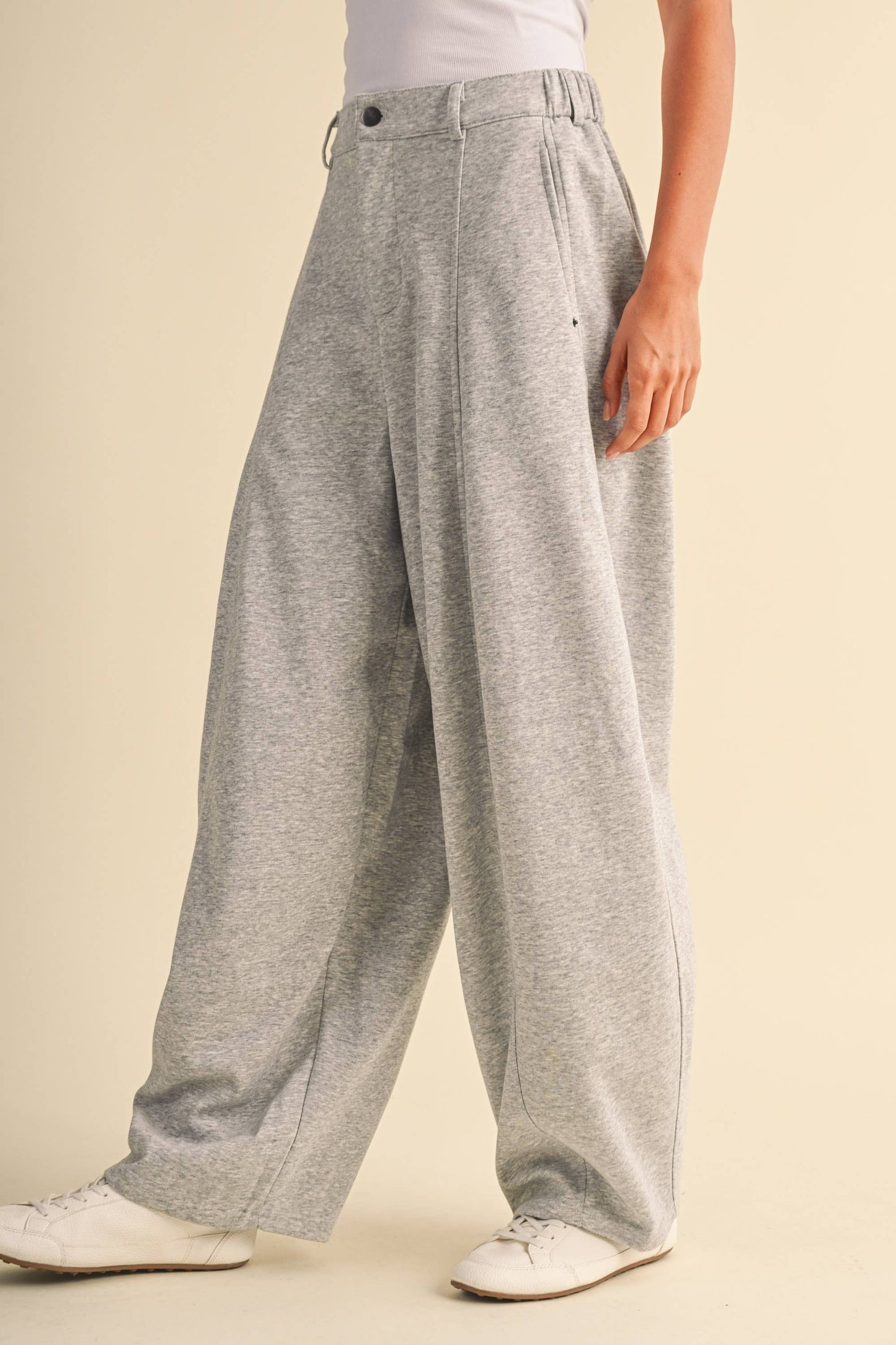 Jenna Sweatpant Barrel Trousers