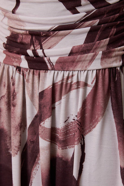 Maya Ruched Midi Dress