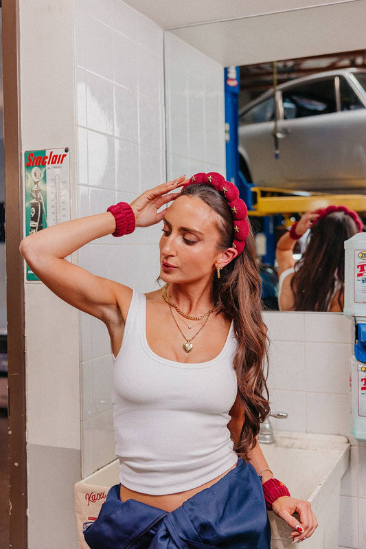 GRWM Headband & Wristband Set