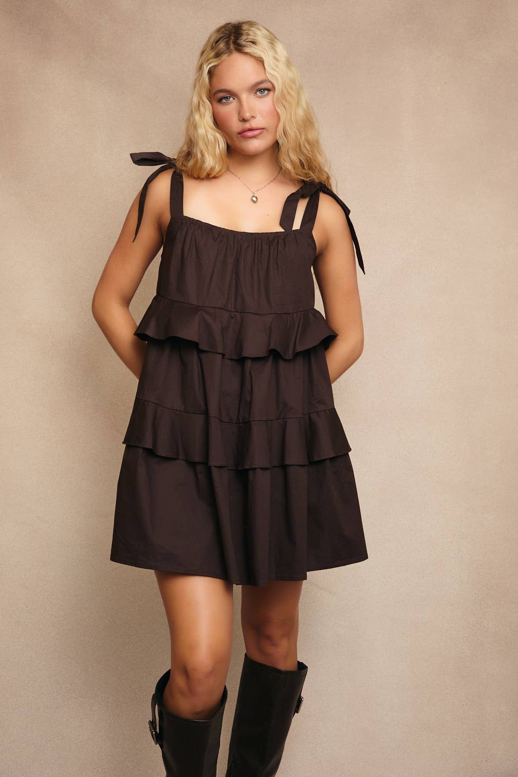 Honey Ruffle Mini Dress